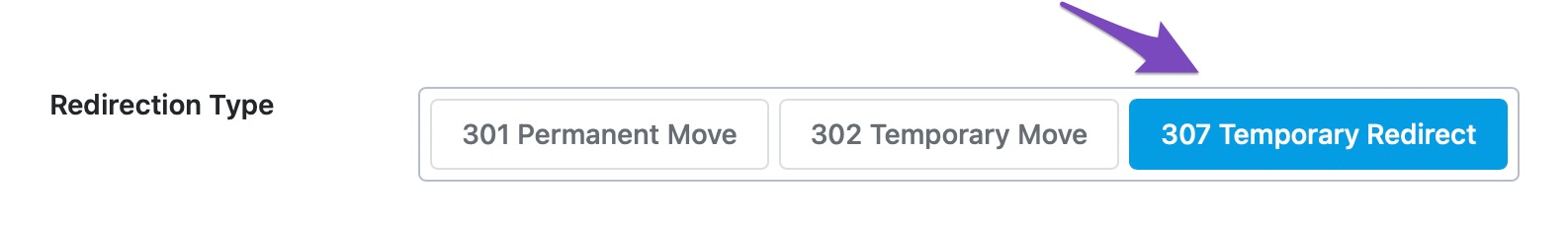 307 Redirect in Rank Math