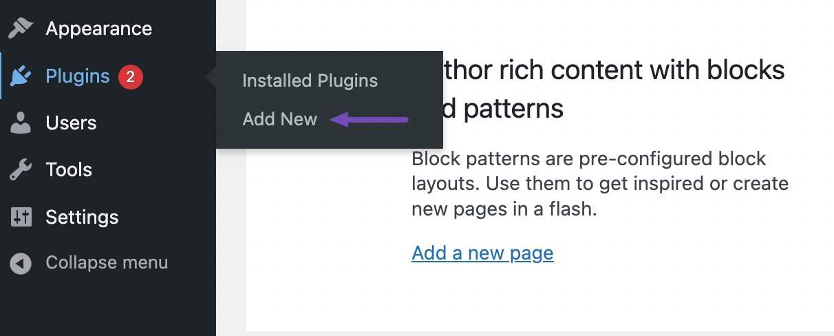 Add New plugin