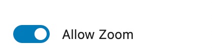 Allow Zoom option