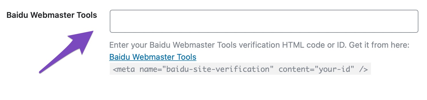 Baidu Webmaster Tools