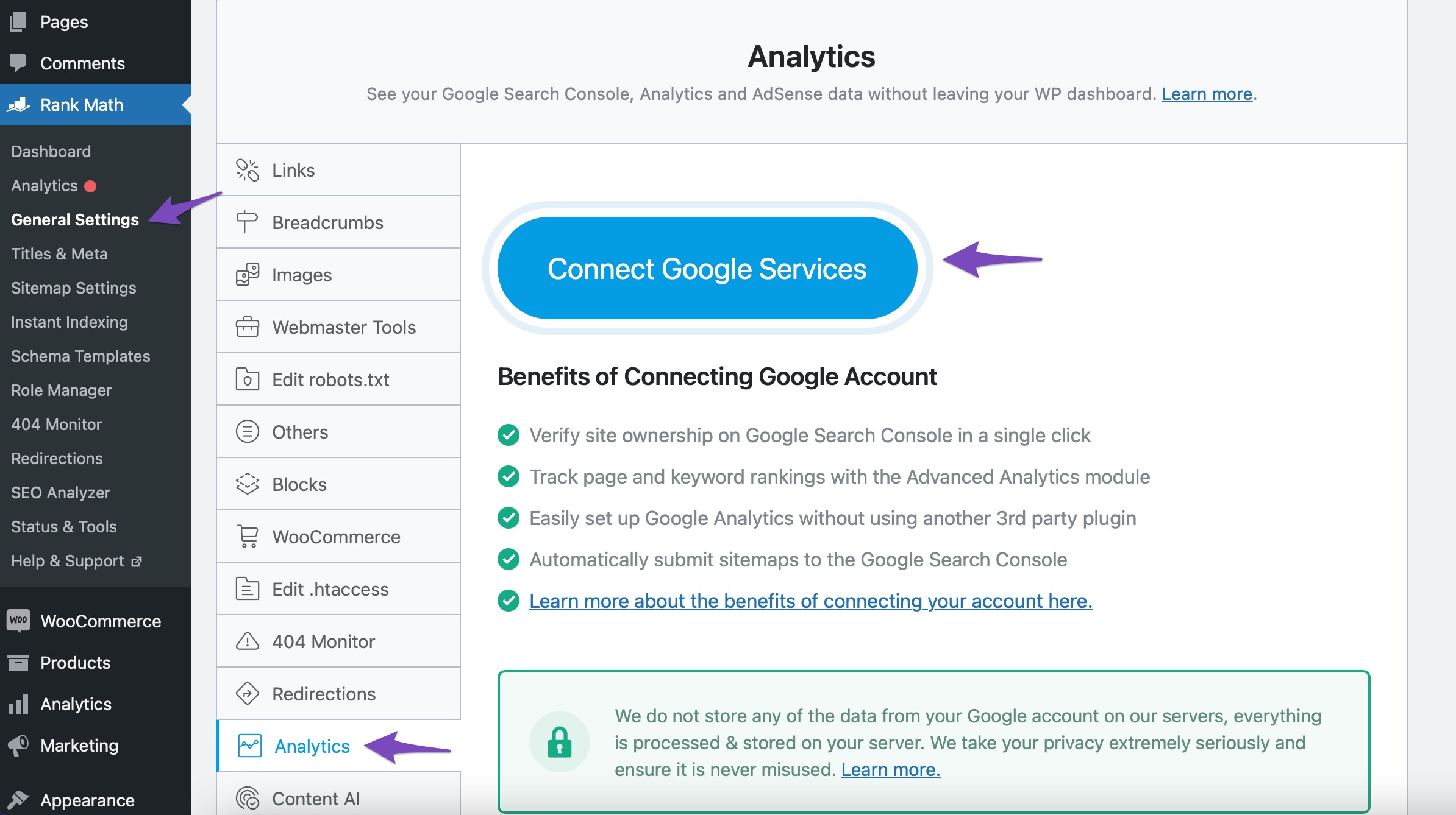 Connect with Rank Math