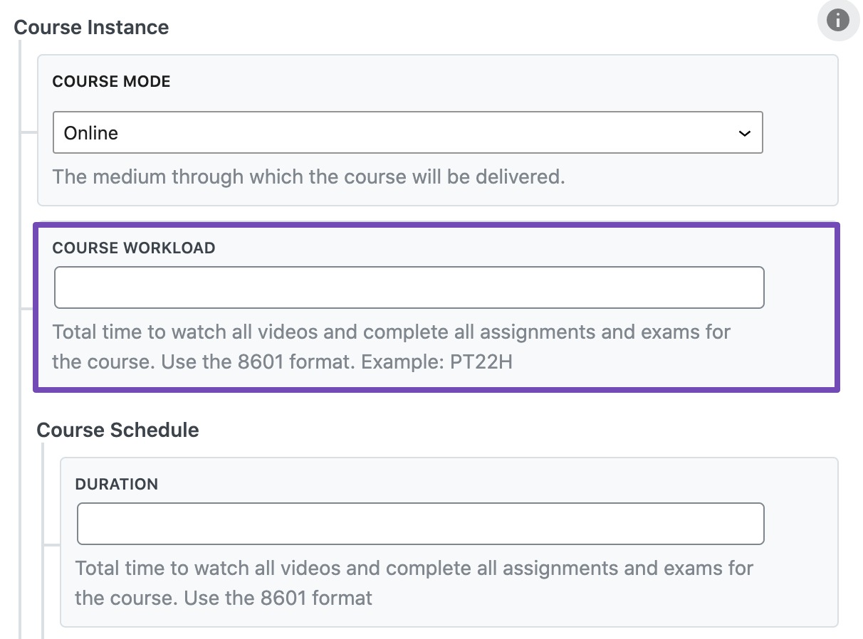 Course Workload