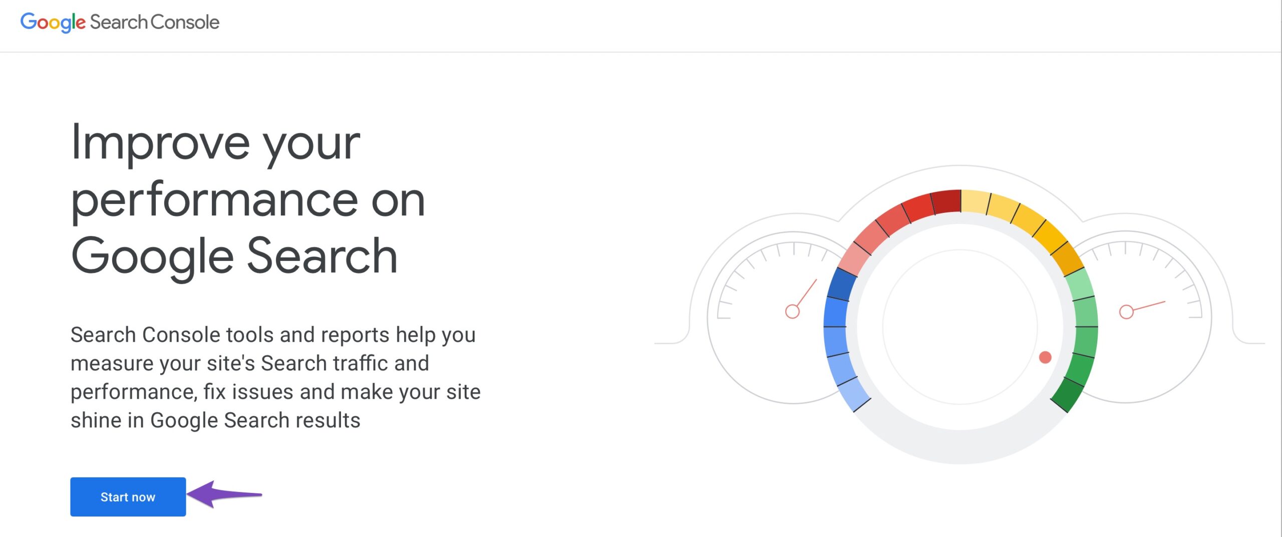 log into google search console