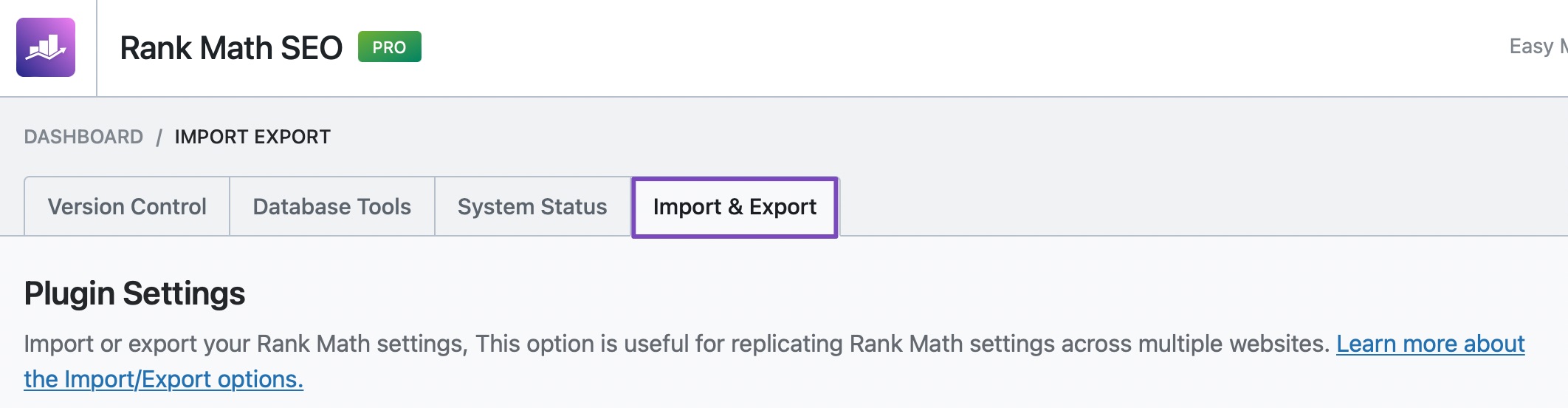 Click on Import & Export