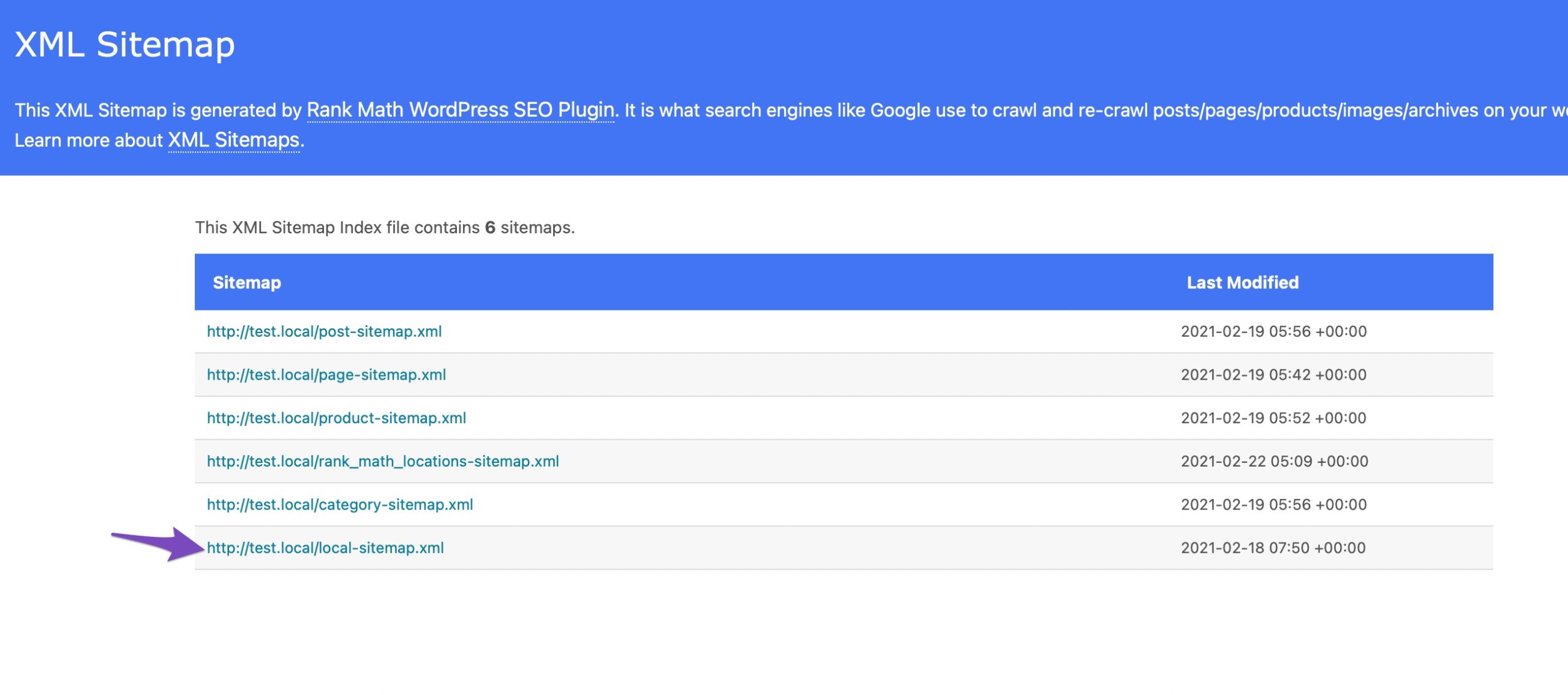 Sitemaps