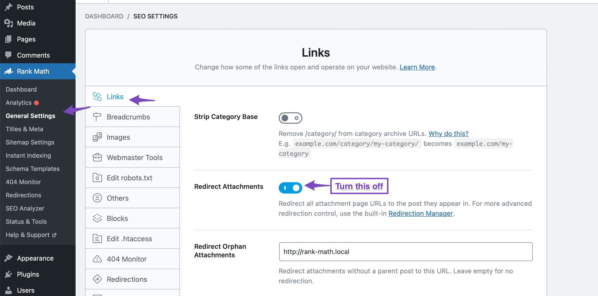 turn setting off to enable media sitemaps