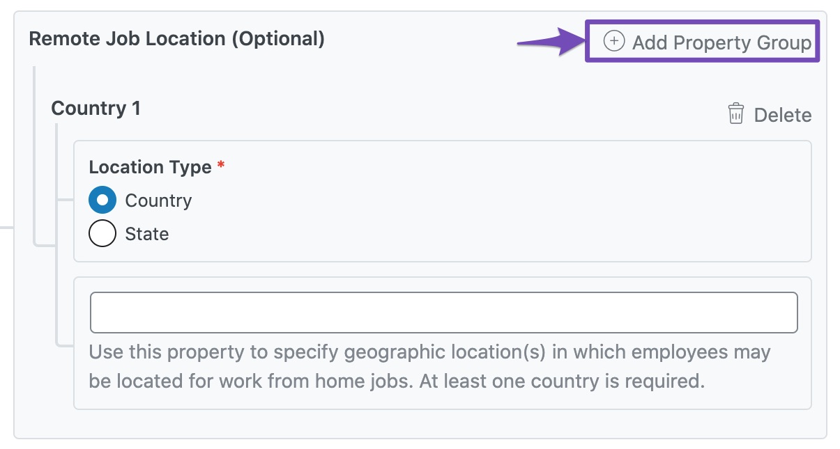 Remote Job Location - Job Posting Schema