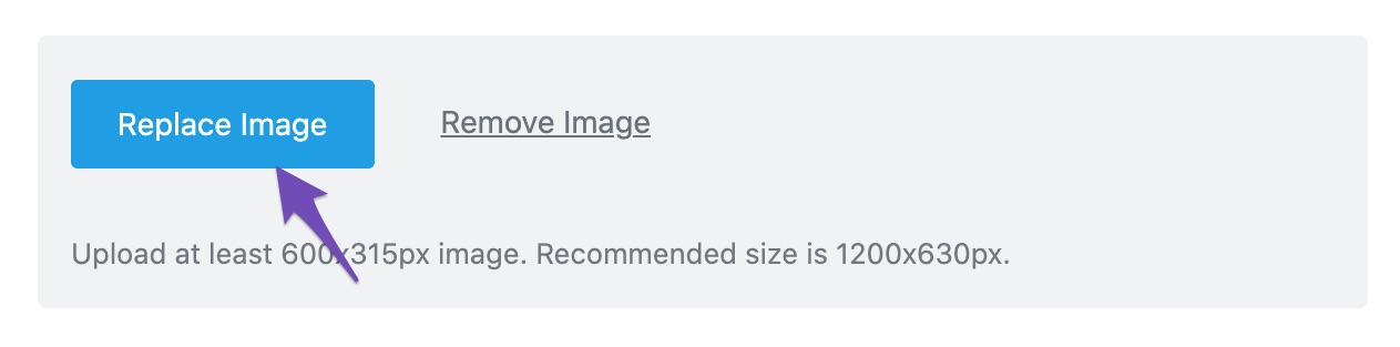 Replace Facebook sharing image