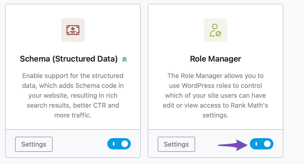 Rank Math Role Manager