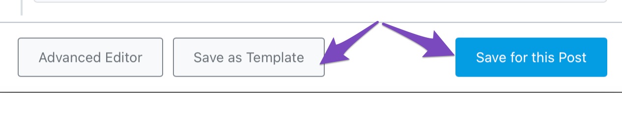 Saving Schema On Post Vs As Template