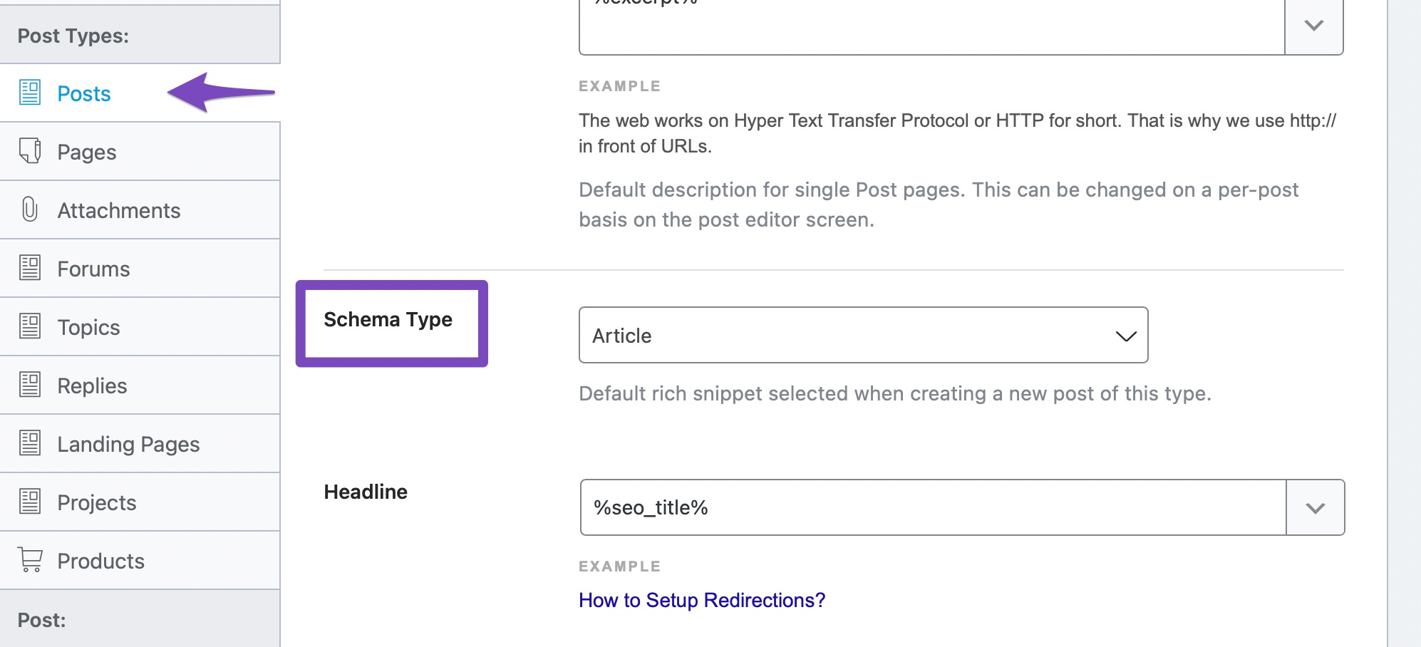 Define Default Schema Type In Rank Math