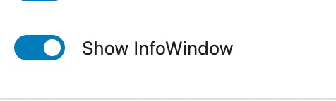 Show Info Window Option