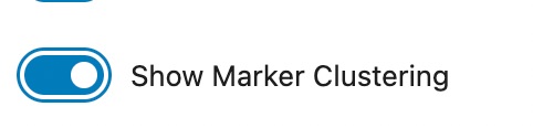 Show Marker Clustering Option