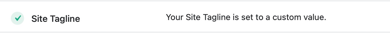 Site Tagline Check In Rank Math