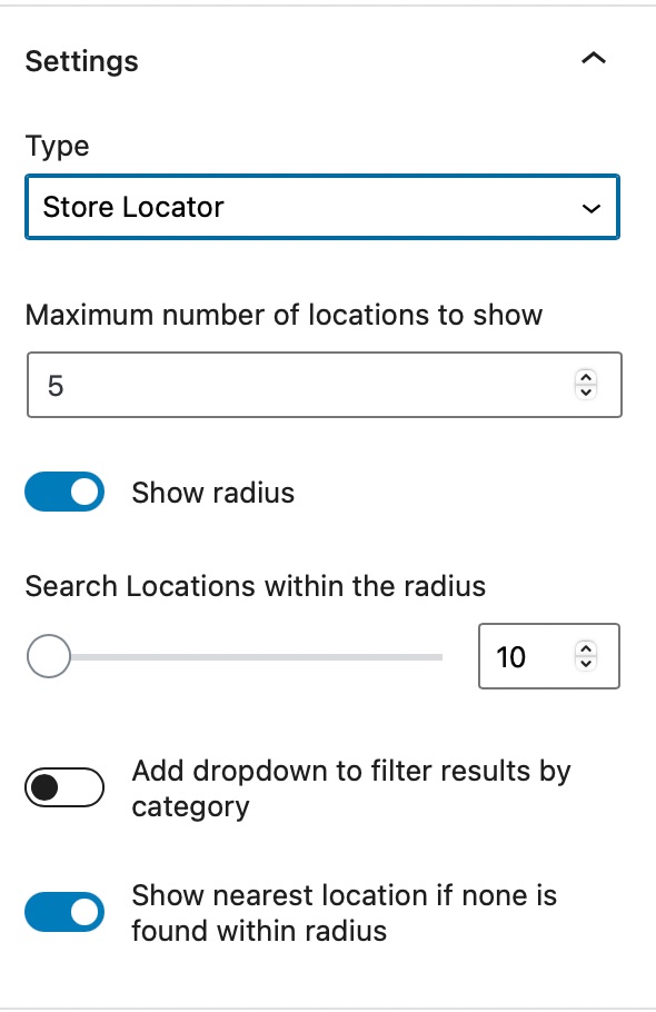 Store Locator - Local Business Block