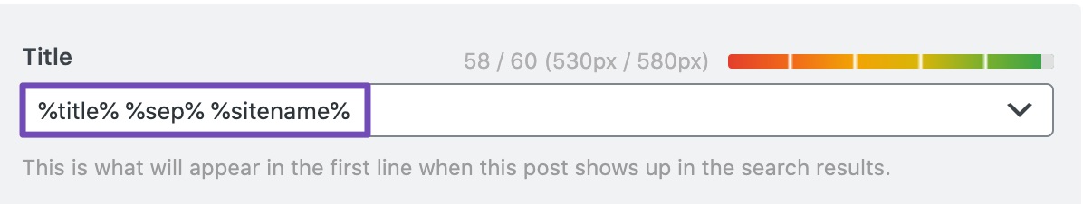 Use of Variables for Meta Title in Rank Math