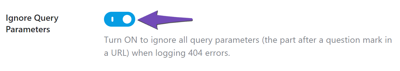 404 Monitor Ignore Query Parameters