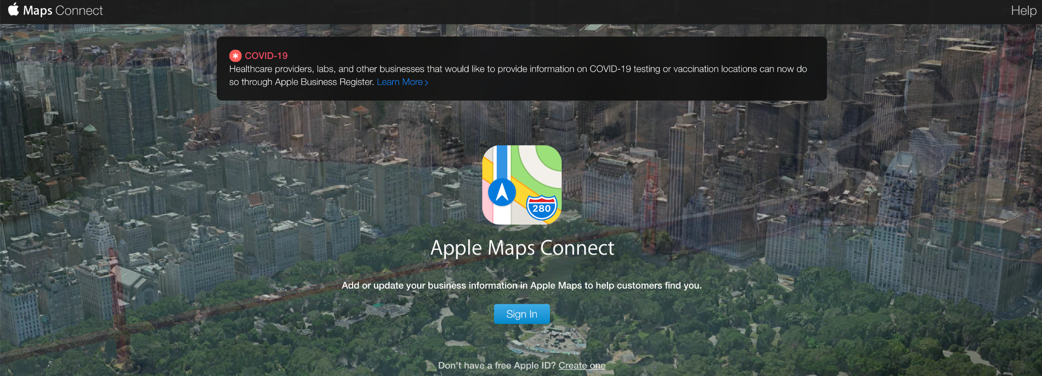 Apple Maps Connect