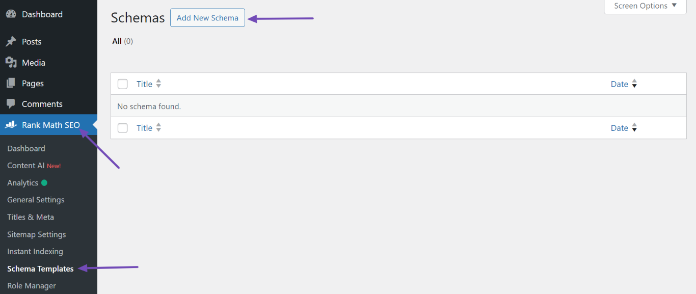 Rank Math Schema Templates