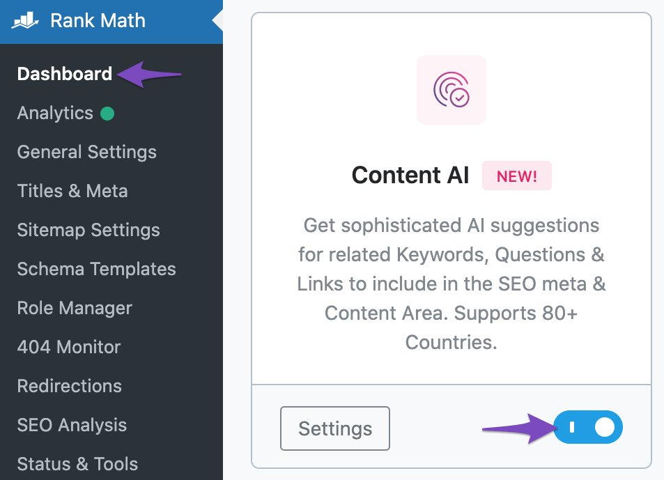 Enable Content AI module