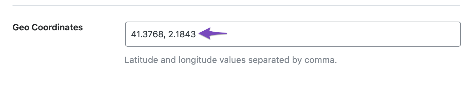 Geo-coordinates in Rank Math