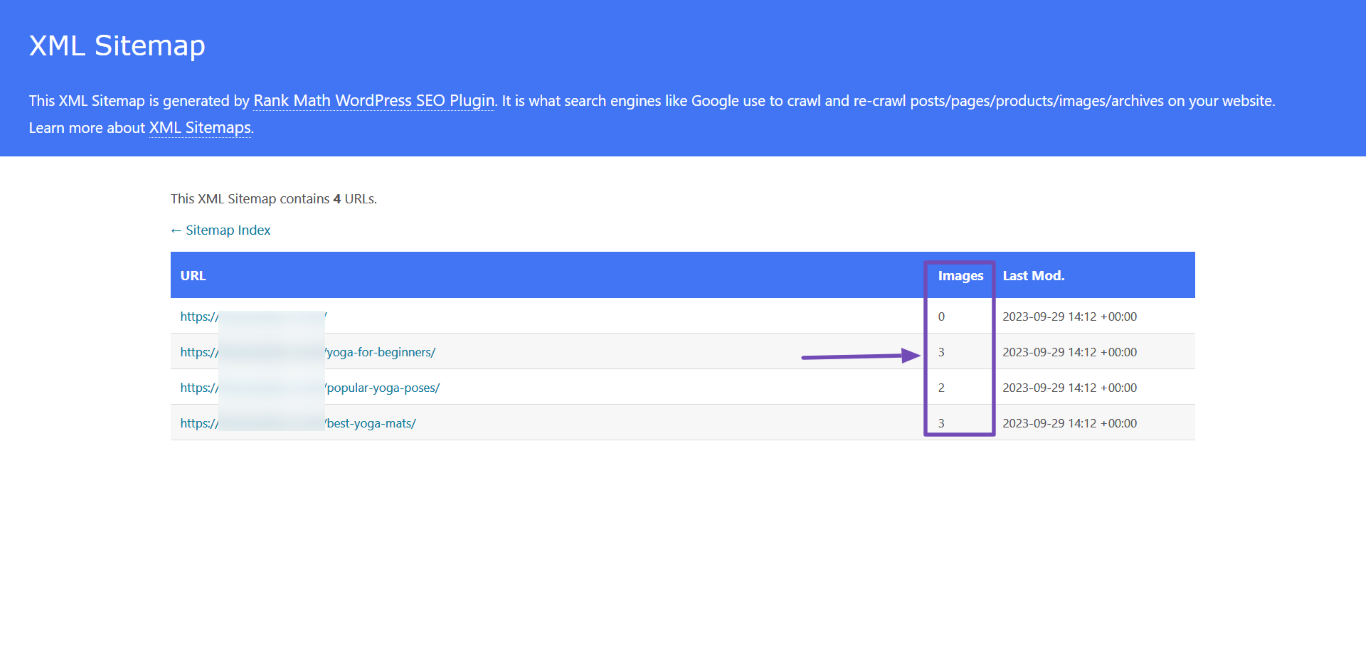 Image sitemap