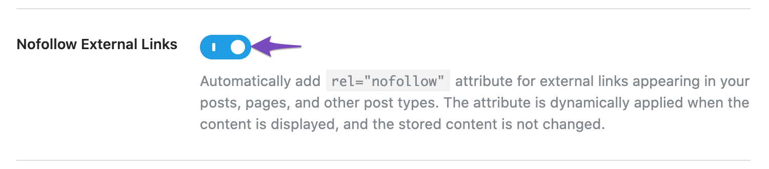 Nofollow External Links