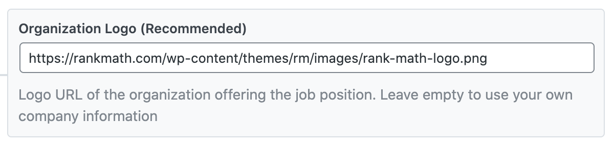 Organization logo in JobPosting Schema