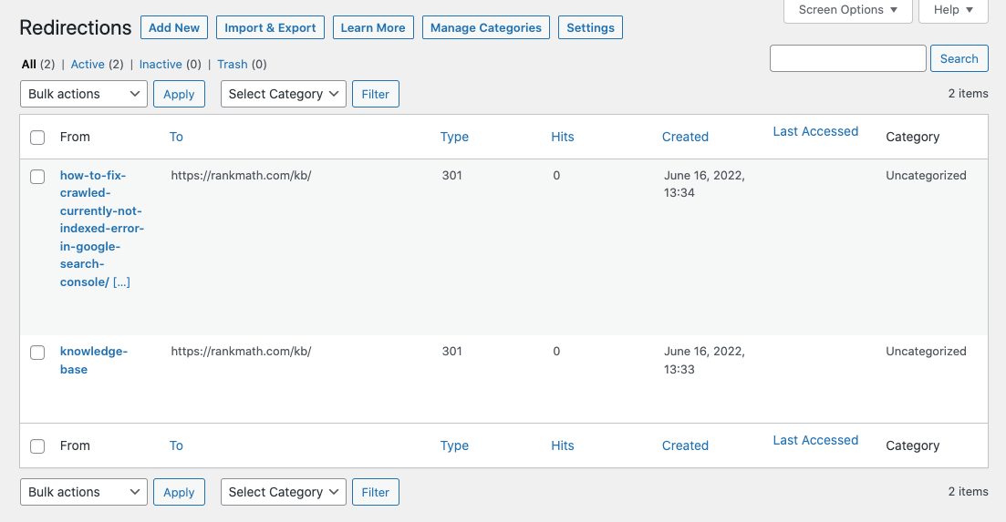 Redirection Manager