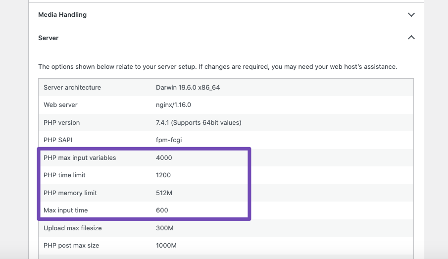 Server configurations