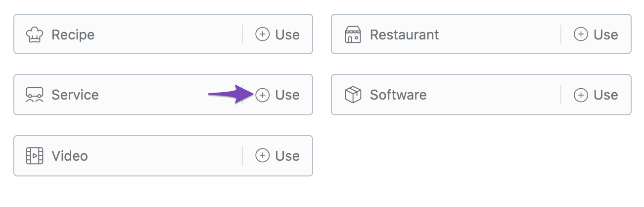 Service Schema Type