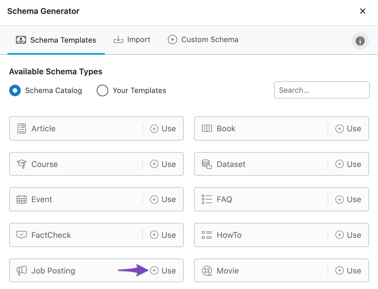 Use Job Posting Schema